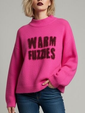 A New Day 'WARM FUZZIES' Hot Pink Sweater